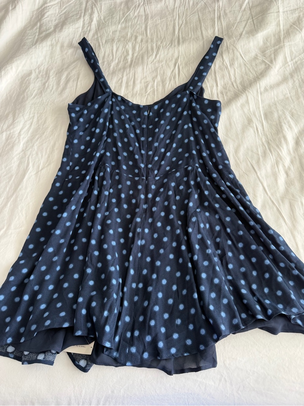 NWT Reformation Valencio Polka Dot Mini Dress - Picture 8 of 11
